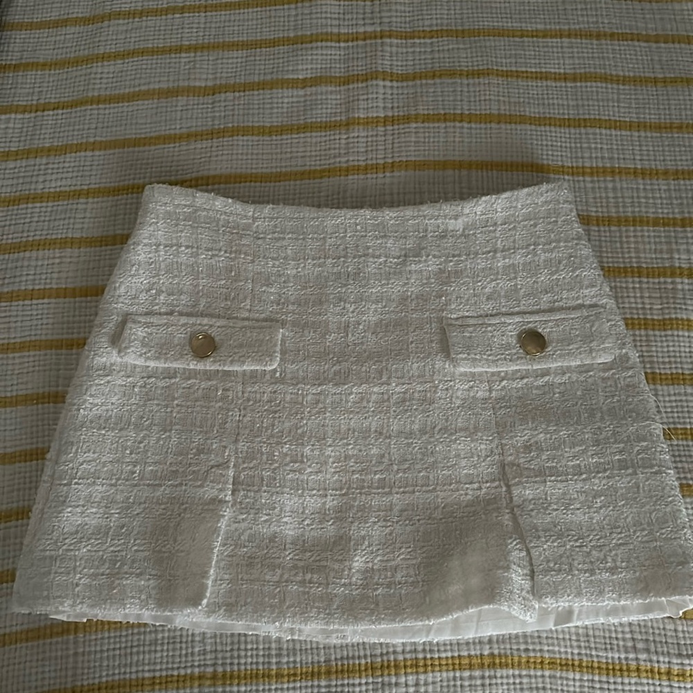 ZARA Textured mini skirt